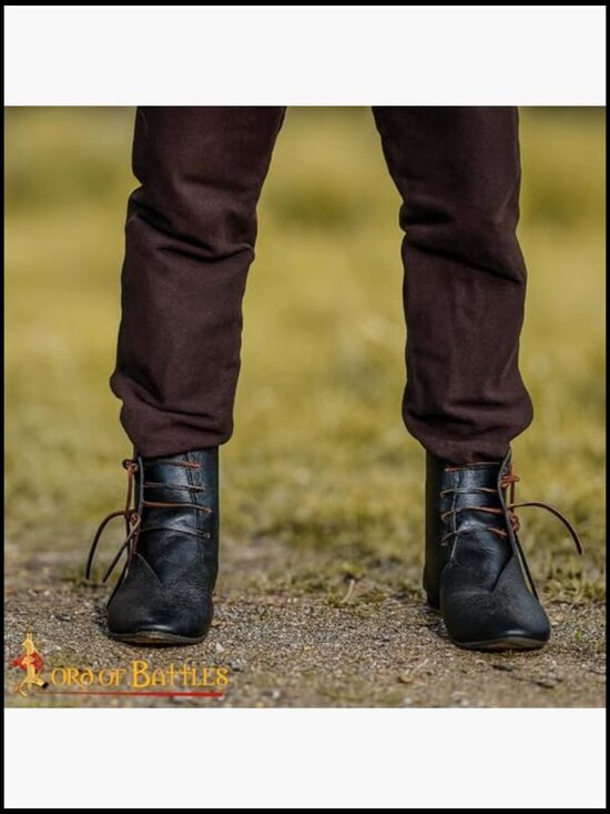 Genuine Leather Ankle Medieval Boots Viking Pirate Halloween Renaissance Cosplay main image 6